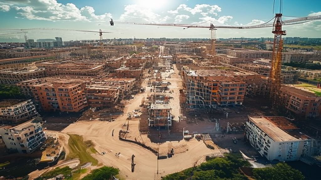 Canteiro de obras da A&F Construções